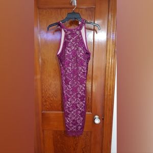 Sleeveless Dress w/ Lace Detailing